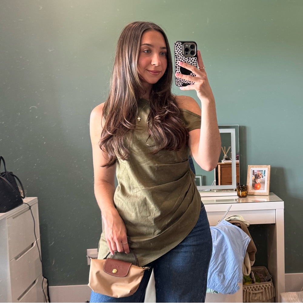 Pretty Little Thing Olive Green Women's Top